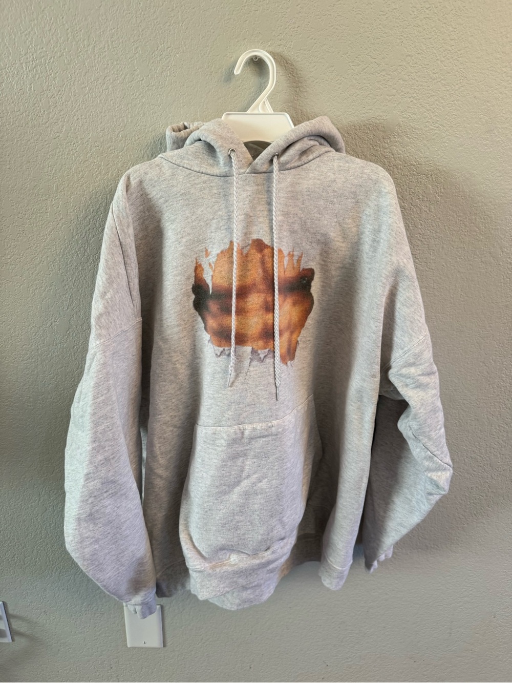 Vintage Hanes Ultimate Cotton Heavyweight Hoodie - Size 2XL (Grey Heather)